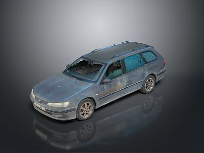 Durable Silver Roof Rack For Family Station Wagon Travel Storage Solutions 3d model