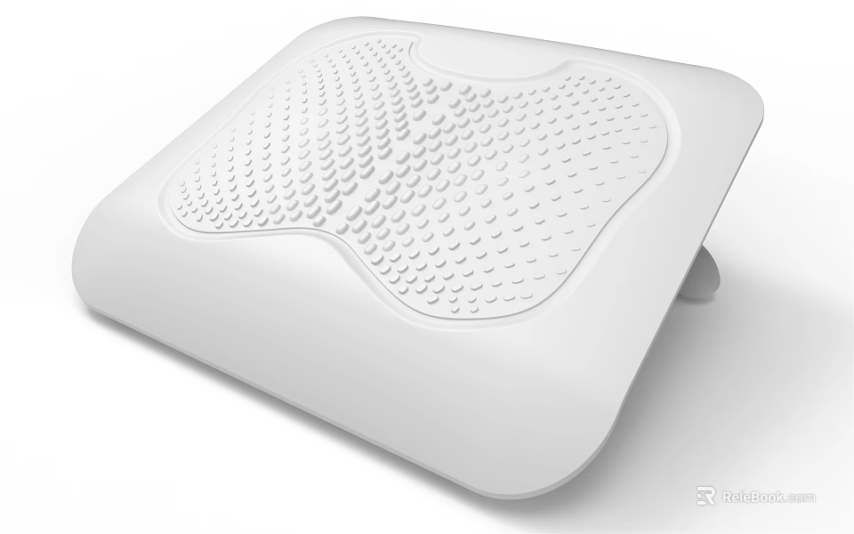 Ergonomic White Seat Cushion With Massage Dots For Office Chair Pressure Relief 3d model 
