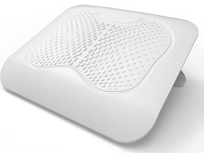 Ergonomic White Seat Cushion With Massage Dots For Office Chair Pressure Relief 3d model