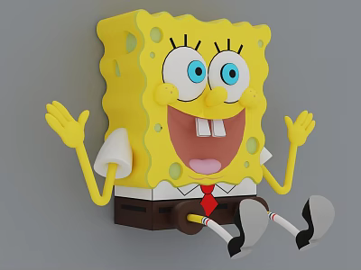 Toy hand spongebob 3d model