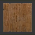 Rustic Wooden Table With Square Top And Crossed Legs Natural Design