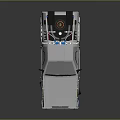 DeLorean DMC12 Car With Blue Exterior Gullwing Doors And Roof Mounted Device
