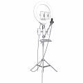 Projection Monitoring System For Live Clothing Streaming With Female Host And Ring Light