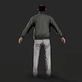 Realistic Mechanical Engineer Realistic Male Man Middle-aged Man Clothes Engineer Worker Boss Manager 3d model