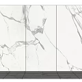 Modern White Marble Floor Design With Gray Veins Smooth Glossy Surface Interior 3d model