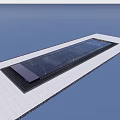 Modern Glass Fountain Design In Outdoor Plaza With Long Rectangular Structure