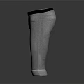Grey Cropped Pants With Cuffed Hems Two Front Pockets Casual Style For Daily Wear