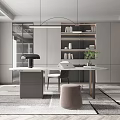Modern study 3d model