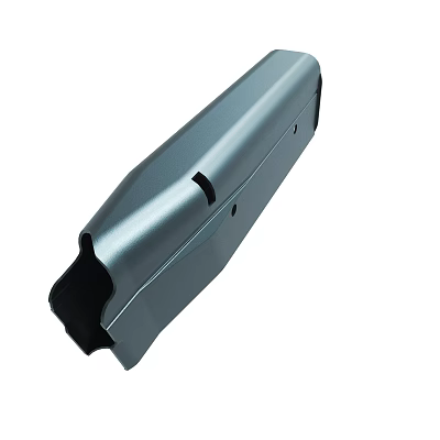 Durable Metallic Elongated Industrial Component With Glossy Surface And Holes 3d model