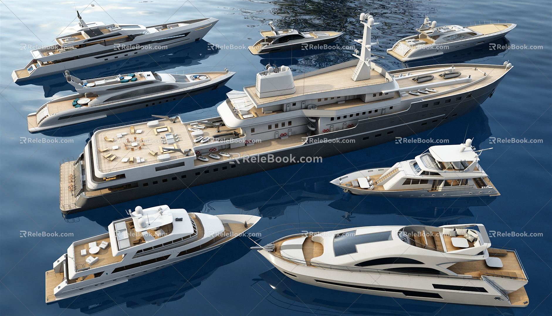 Modern Yacht 3d model