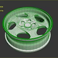 Chrome Plated Alloy Car Wheel Rim With Stylish Hole Design For Automotive Parts