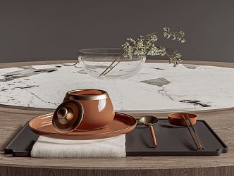 New Chinese Tableware 3d model