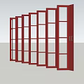 modern folding door 3d model