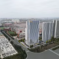 Modern School Building Complex With Tall Structures Green Areas And Campus Facilities