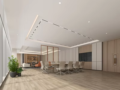 Modern Office Chairman's Office 3d model