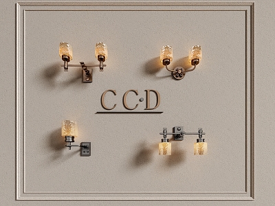 CCD modern wall lamp combination model