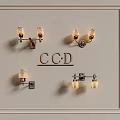 CCD modern wall lamp combination 3d model