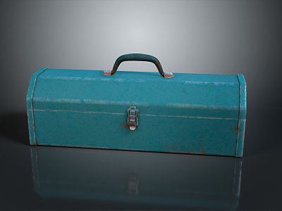 Tool Box Iron Box Iron Box Iron Trunk Box Luggage Leather Box Leather Box Container 3d model