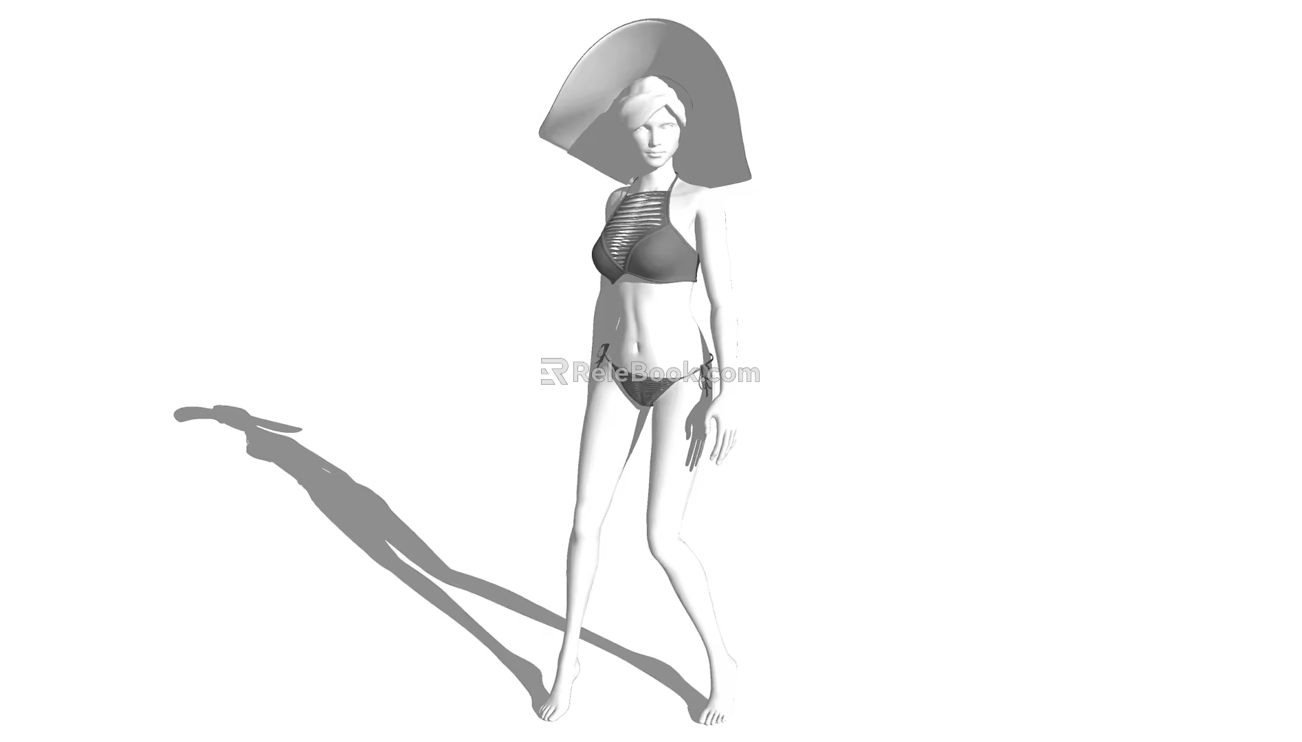 Modern Model Women Underwear Model 3d model