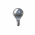 Shiny Metal Ball With Threaded Base And Building Reflections On Surface 3d model