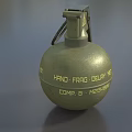 Grenade Smoke Bomb Flash Bomb High Explosive Bomb Tear Bomb Grenade Simple Model Grenade Low Model Low Face Number Grenade Game Grenade Video Level Realistic 3d model