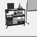 Dry Erase Whiteboards Collection Wall Mounted Mobile with Stand and Storage Shelf