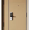 Modern security door password door 3d model