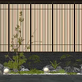 Karesansui Garden Design With Wooden Sliding Screens Rocks Small Trees Moss And Stone Lanterns