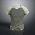 Casual Short Sleeve Raglan T Shirt With Gradient Color Design For Everyday Wear