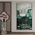 New Chinese Decorative Painting 3d model