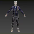 Cartoon Man Handsome Boy Anime Boy Character Game Character Game Character Modern Character 3d model
