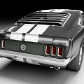 Ford Mustang Car Vintage Car 1970 Classic Car 3d model