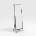 Contemporary Full Length Floor Mirror With Metal Stand And Stable Base
