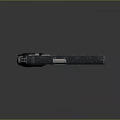 Metal Pistol With Diamond Patterned Grip Polished Barrel And Classic Design Details