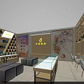 High end Commercial Jewelry Store Gold Showroom Interior Design With Display Counters And Decor