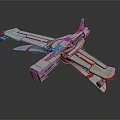 Modern fighter sci-fighter next-generation fighter sci-fighter 3d model