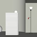 Modern floor lamp 3d model