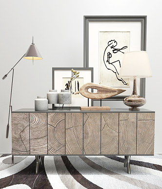 Nordic TV Cabinet Sideboard 3d model