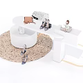 Simple display table decoration table 3d model
