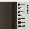 Different Styles Of Modern Black Door Handles On Display For Home Use