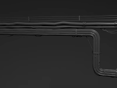 Crown Molding 3D Model Featuring Different Curved Shapes For Architectural Decor Design 3d model