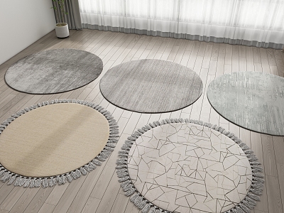 Modern Round Carpet model