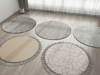 Modern Round Carpet 3d model