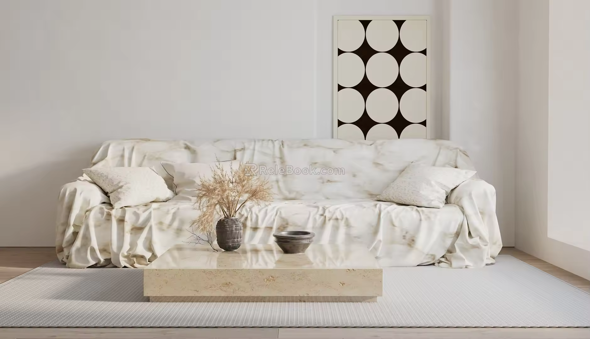 Modern Multiplayer Sofa Sofa Combination 3d model