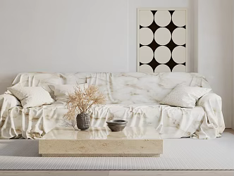 Modern Multiplayer Sofa Combination 3d model