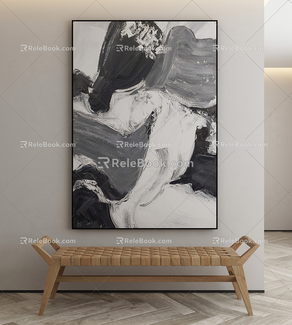 modern decorative painting 3d model