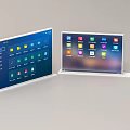 Upgrade screen all-in-one electronic famous brand microphone digital combination 3d model