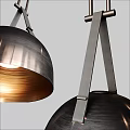Modern Spherical Metal Pendant Light With Sleek Suspension Design And Shiny Finish