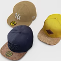 Stylish Baseball Caps With NY Logo Brooklyn Lettering Diamond Patch And Cork Brim