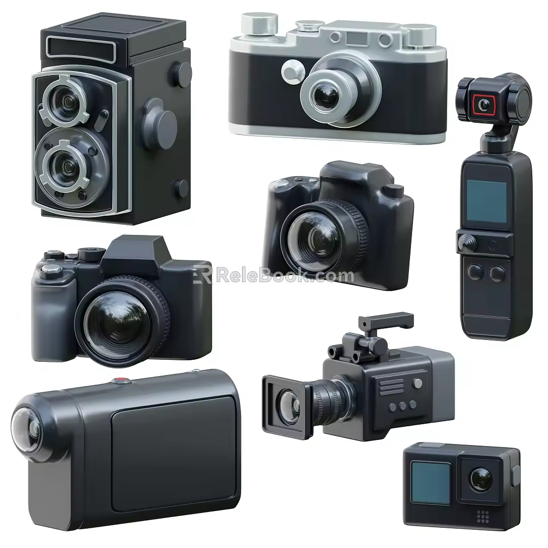 Modern Camera DSLR 3d model